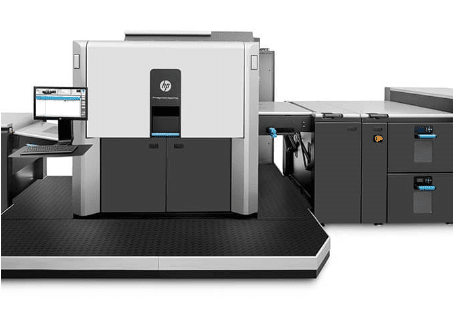 Hp printing press equipment is shown on a white background.