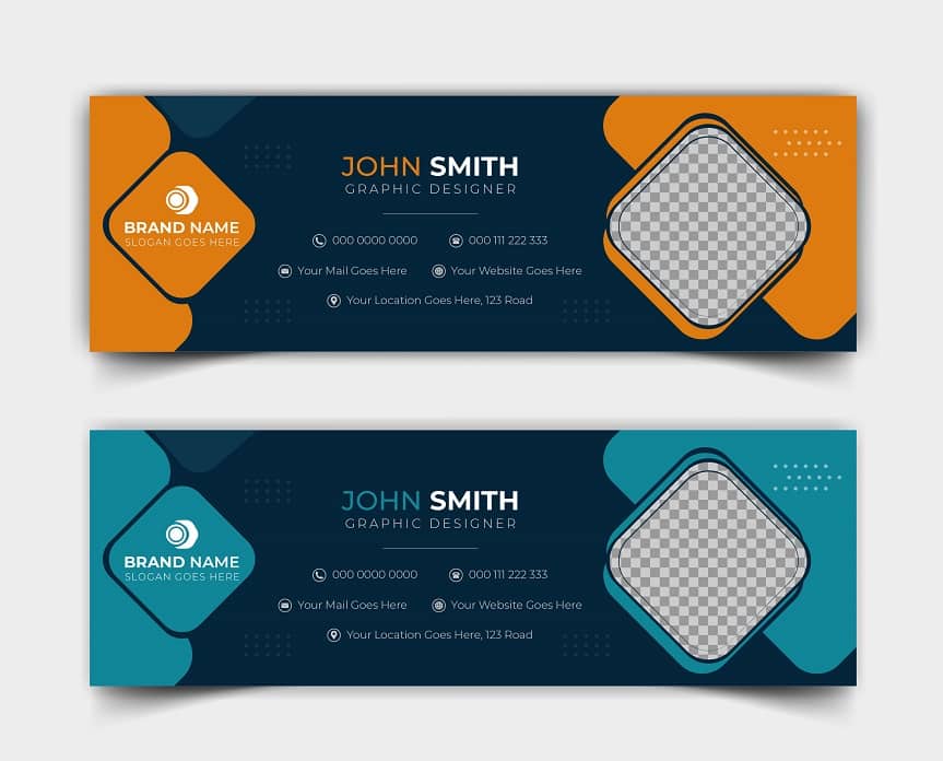Example of custom printed business envelopes
