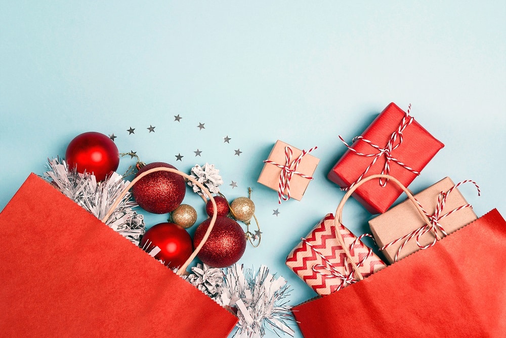 Holiday marketing strategies showing presents