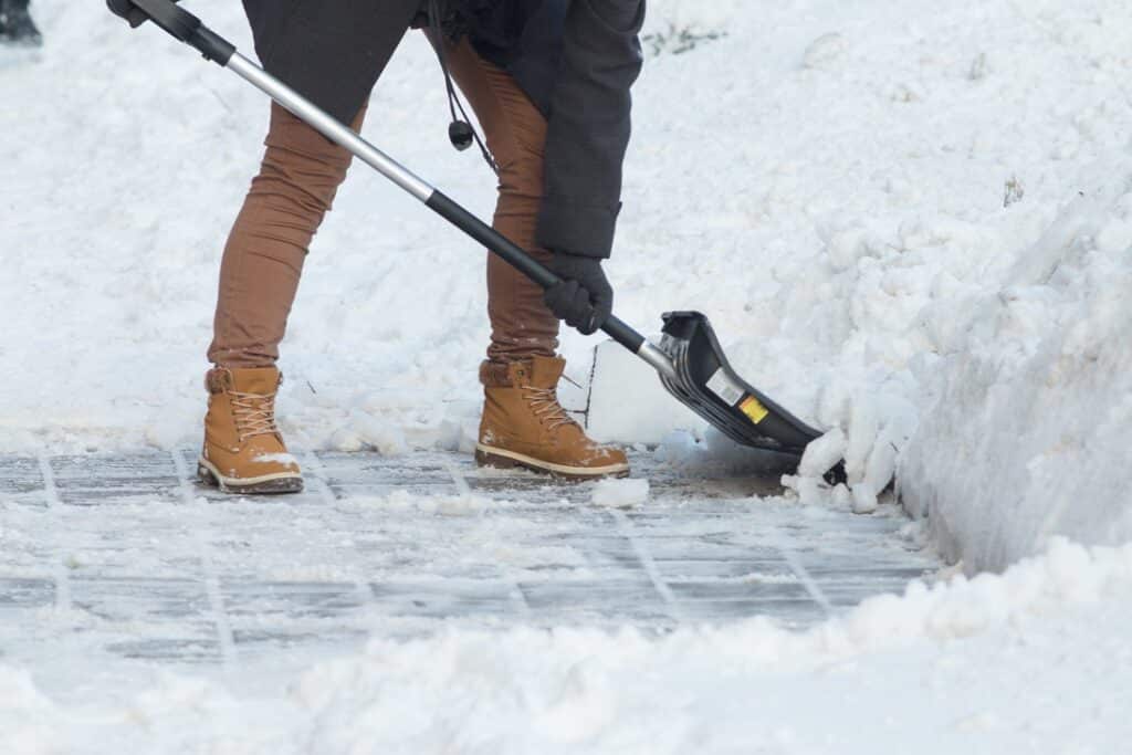 Shoveling snow to keep winter marketing efforts up