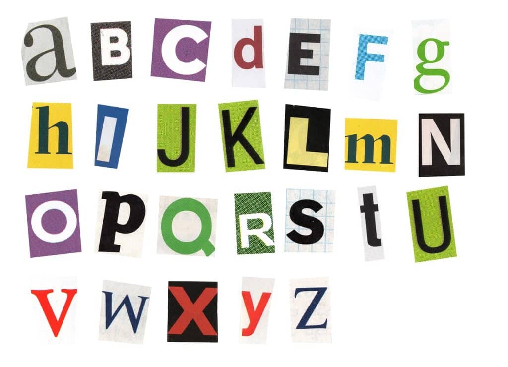 Different types of typography for marketing