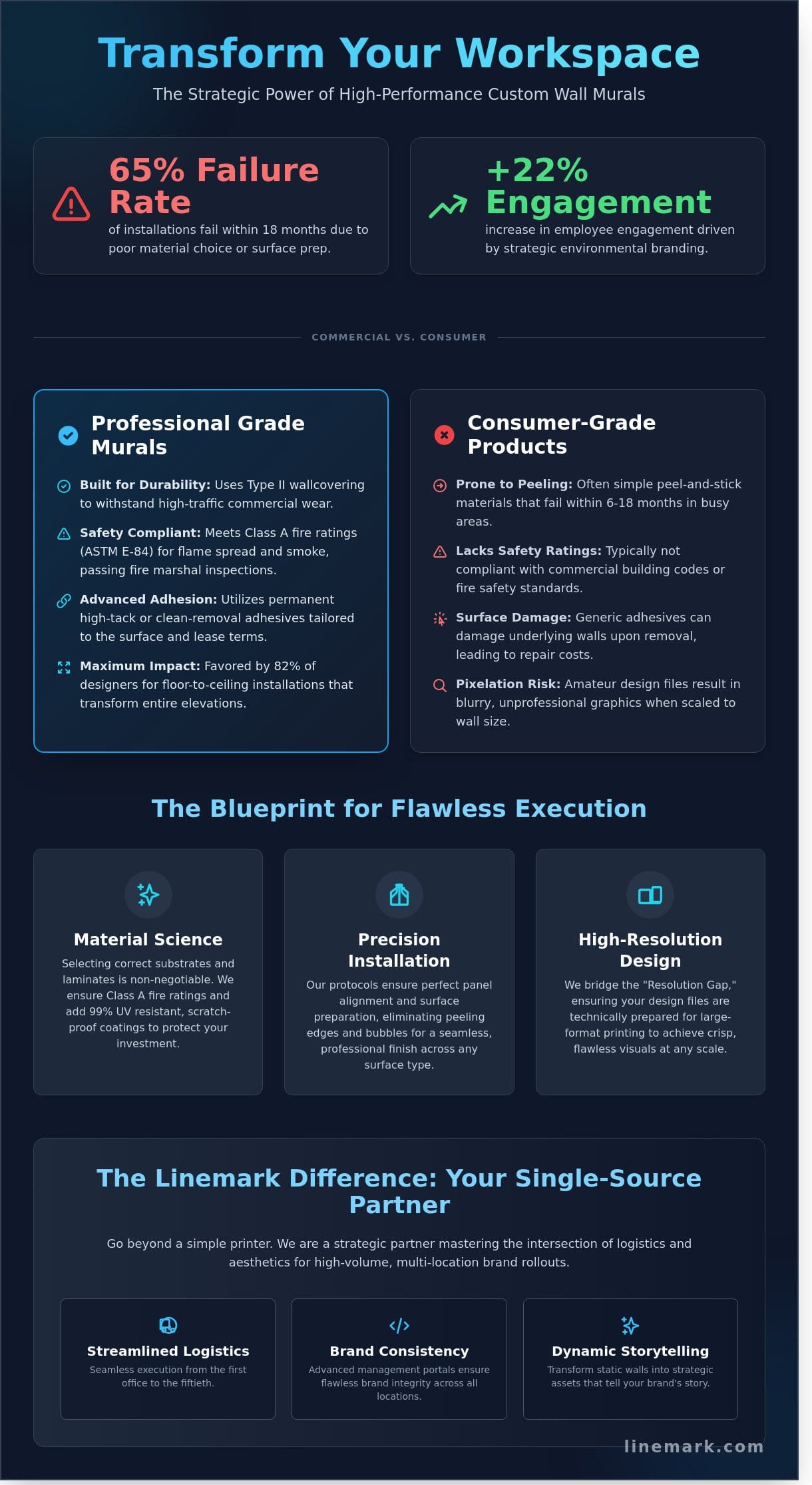Custom Wall Murals: The Ultimate Guide to Commercial Environmental Graphics in 2026 - Infographic