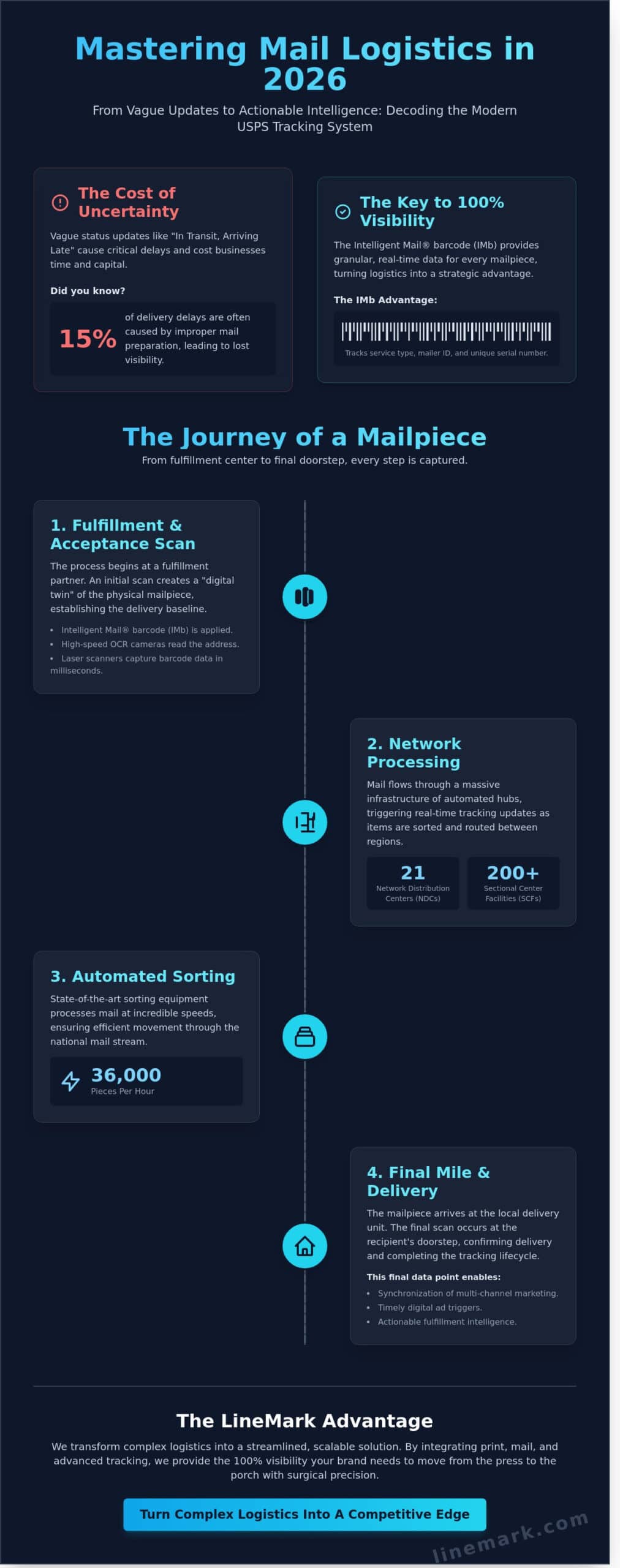 United Postal Service Tracking: The Professional Guide to USPS Logistics in 2026 - Infographic
