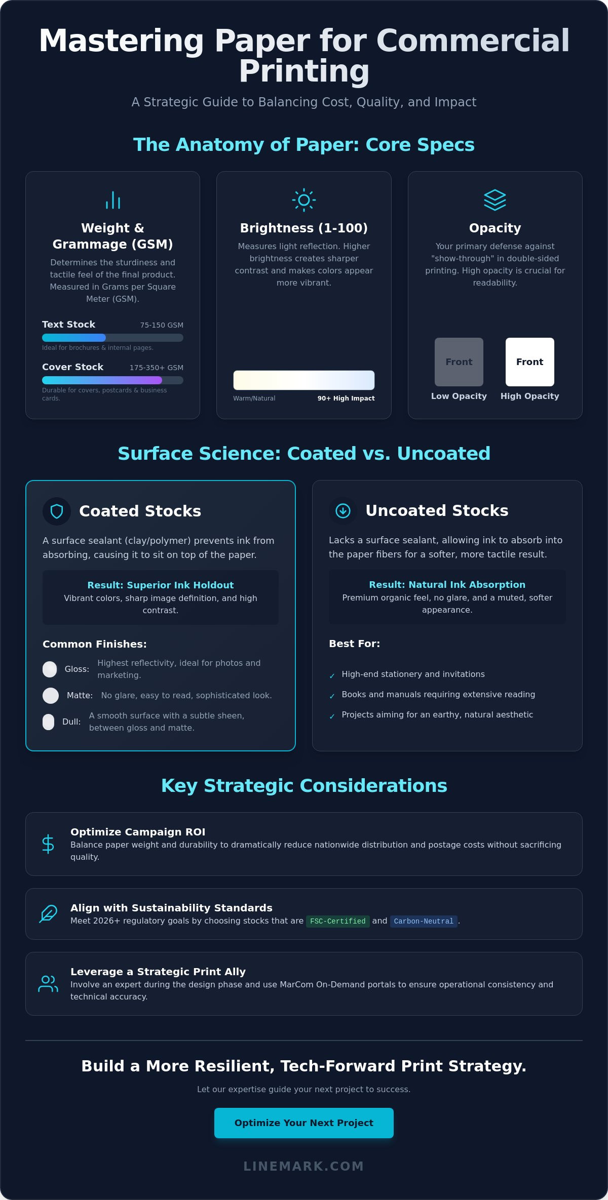 Choosing Paper for Commercial Printing: The 2026 Strategic Guide - Infographic