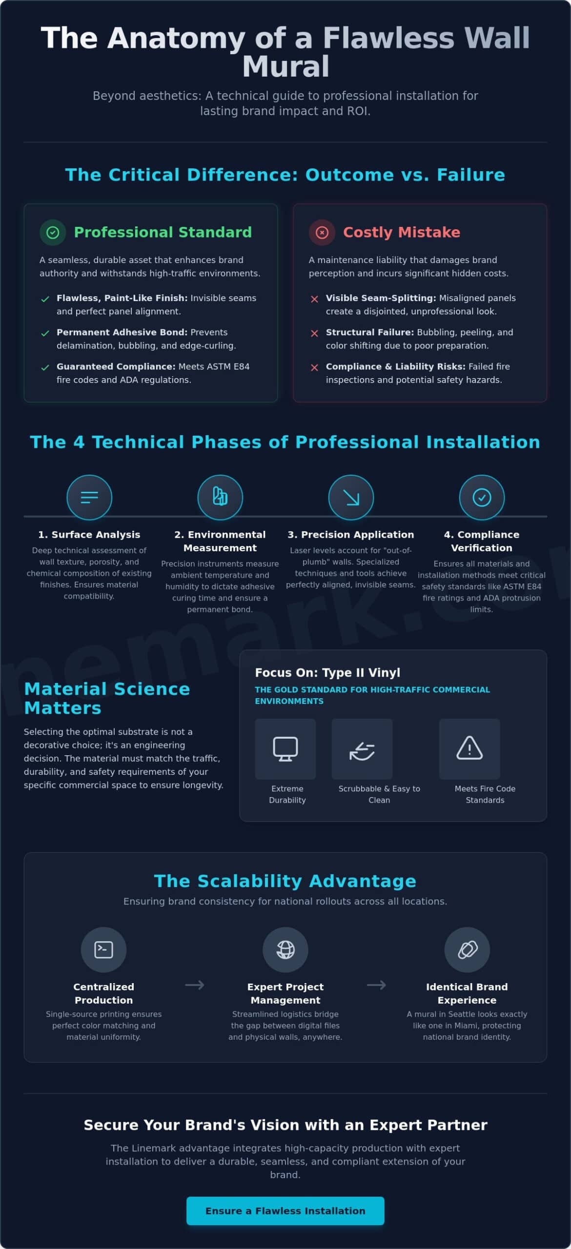 Professional Wall Mural Installation: The Strategic Guide for Commercial Spaces - Infographic