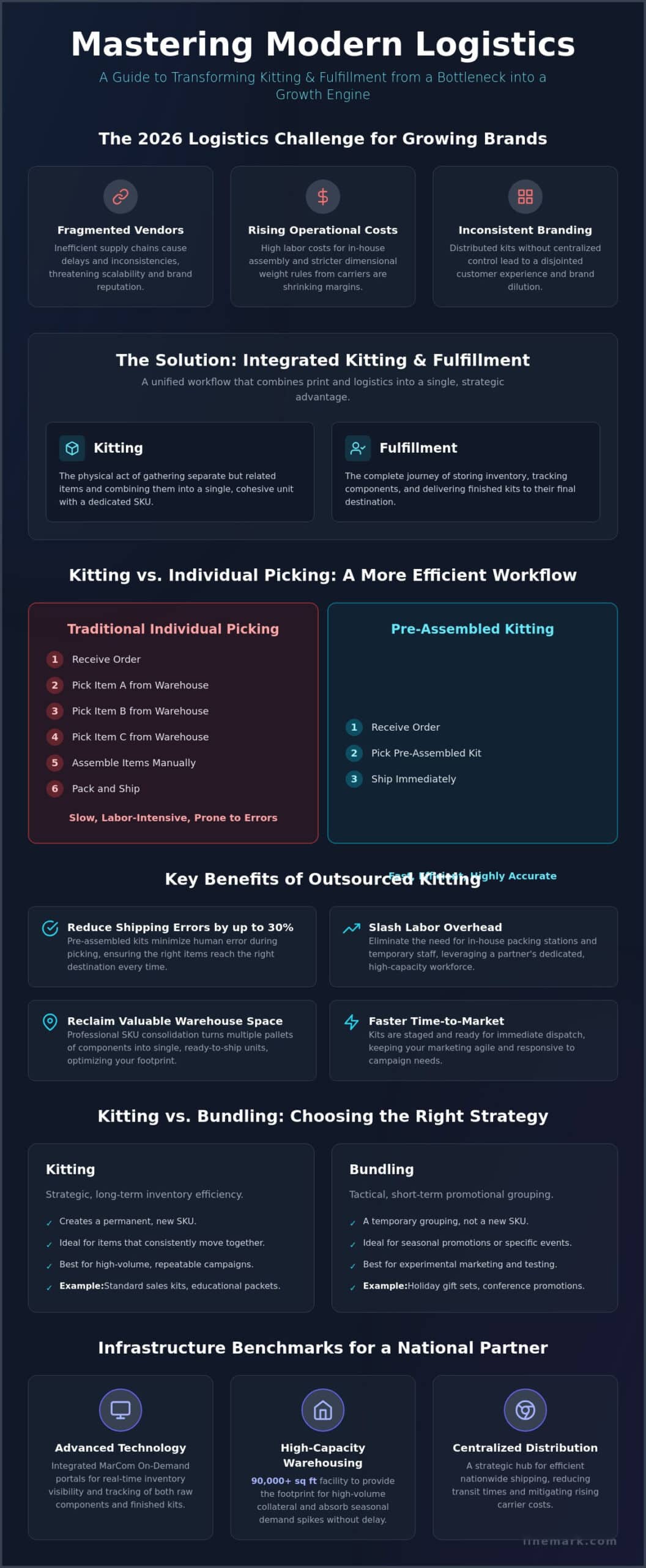 Kitting and Fulfillment Services: The Strategic Guide to Scalable Logistics in 2026 - Infographic