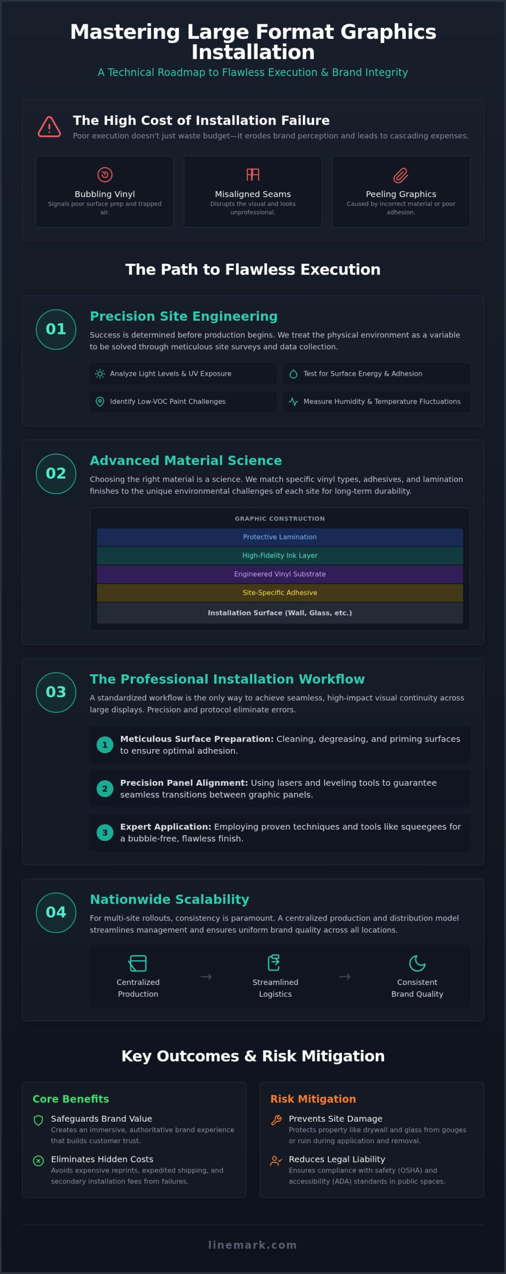 Large Format Graphics Installation Guide 2026 - Infographic