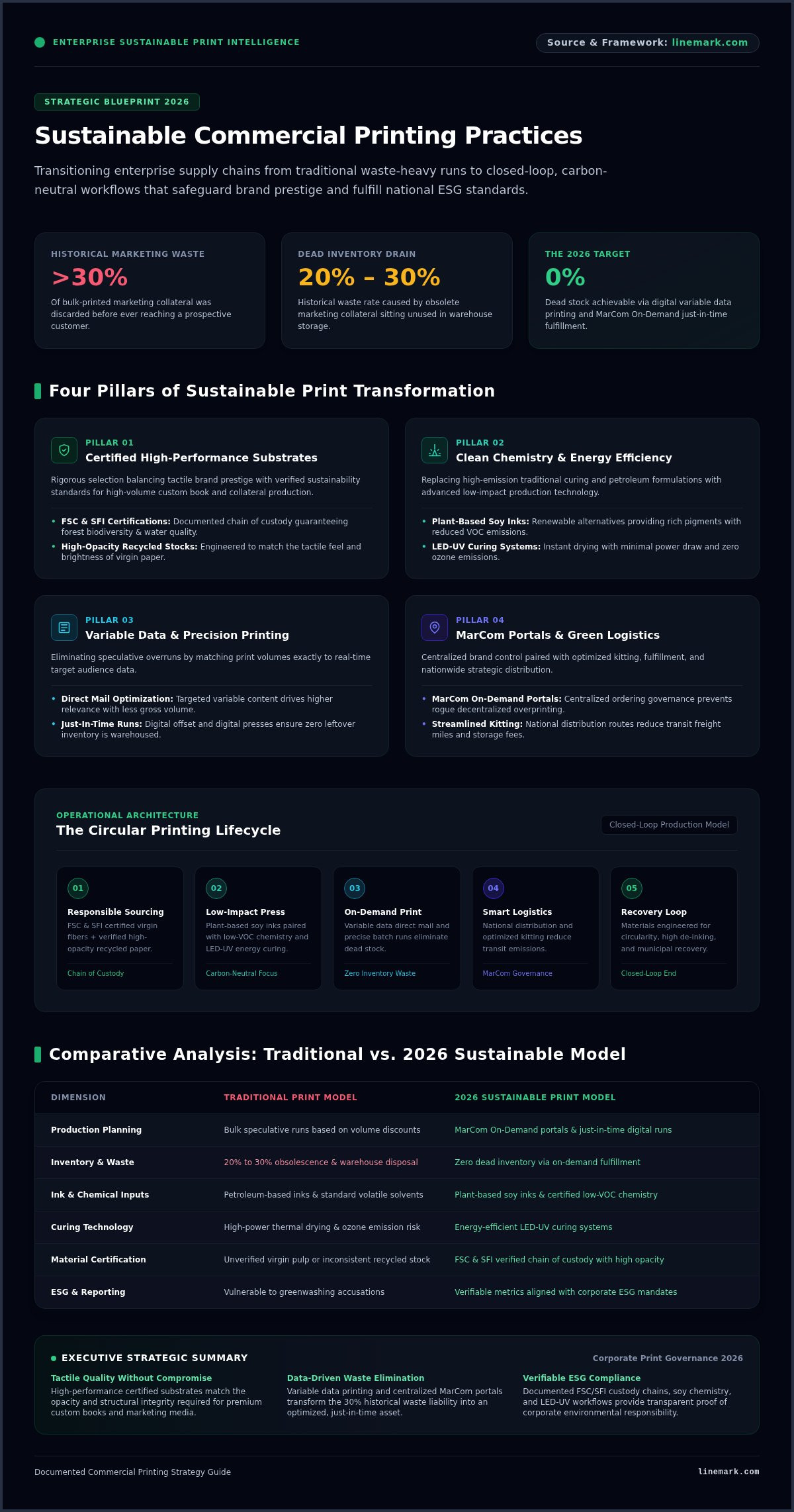 Sustainable Printing: Strategic Guide for Success in 2026 - Infographic